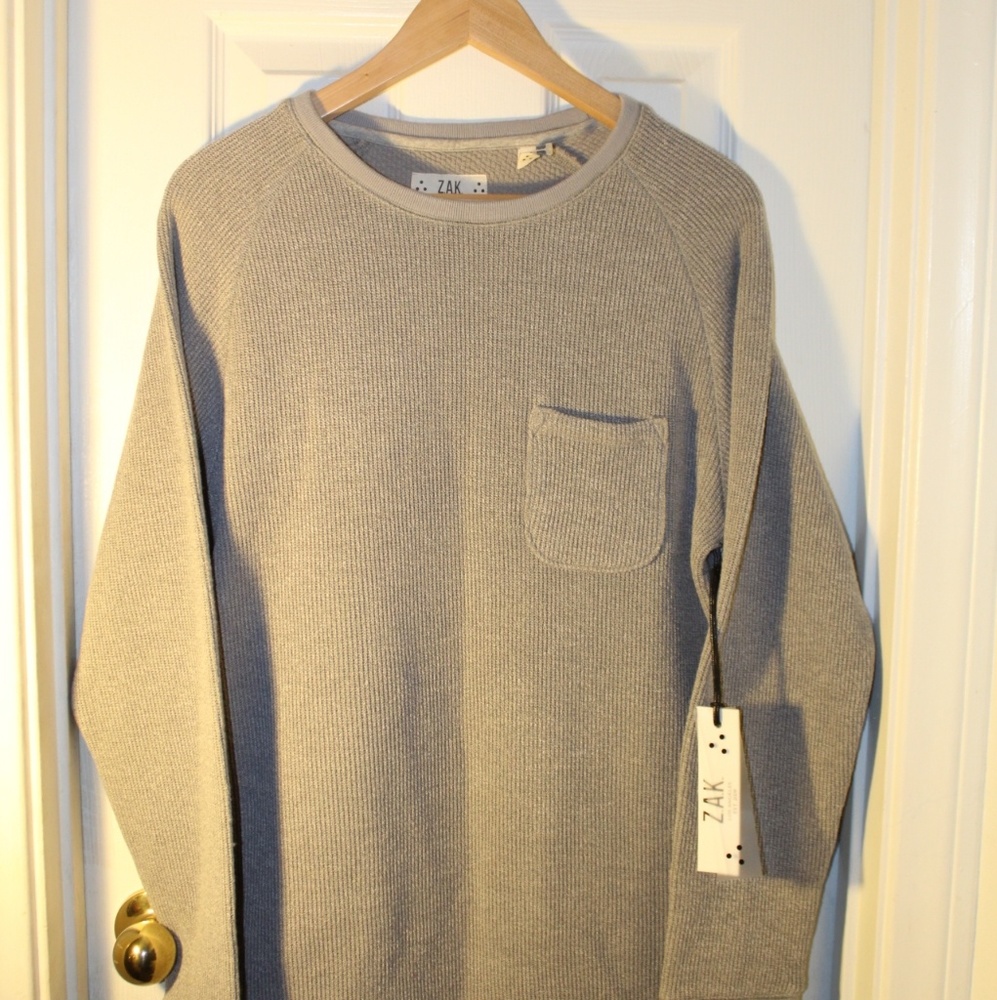ZAK BRAND POCKET KNITTED SWEATER